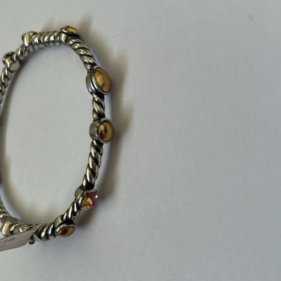 Brighton Monte Carlo Bangle Bracelet Silver/Gold NWT - Picture 7 of 14